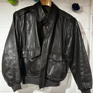 Men’s L.L. Bean leather jacket 44R